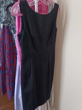 Classic Audrey Vintage Kate Spade Black Sleeveless Dress with Double Bow Back